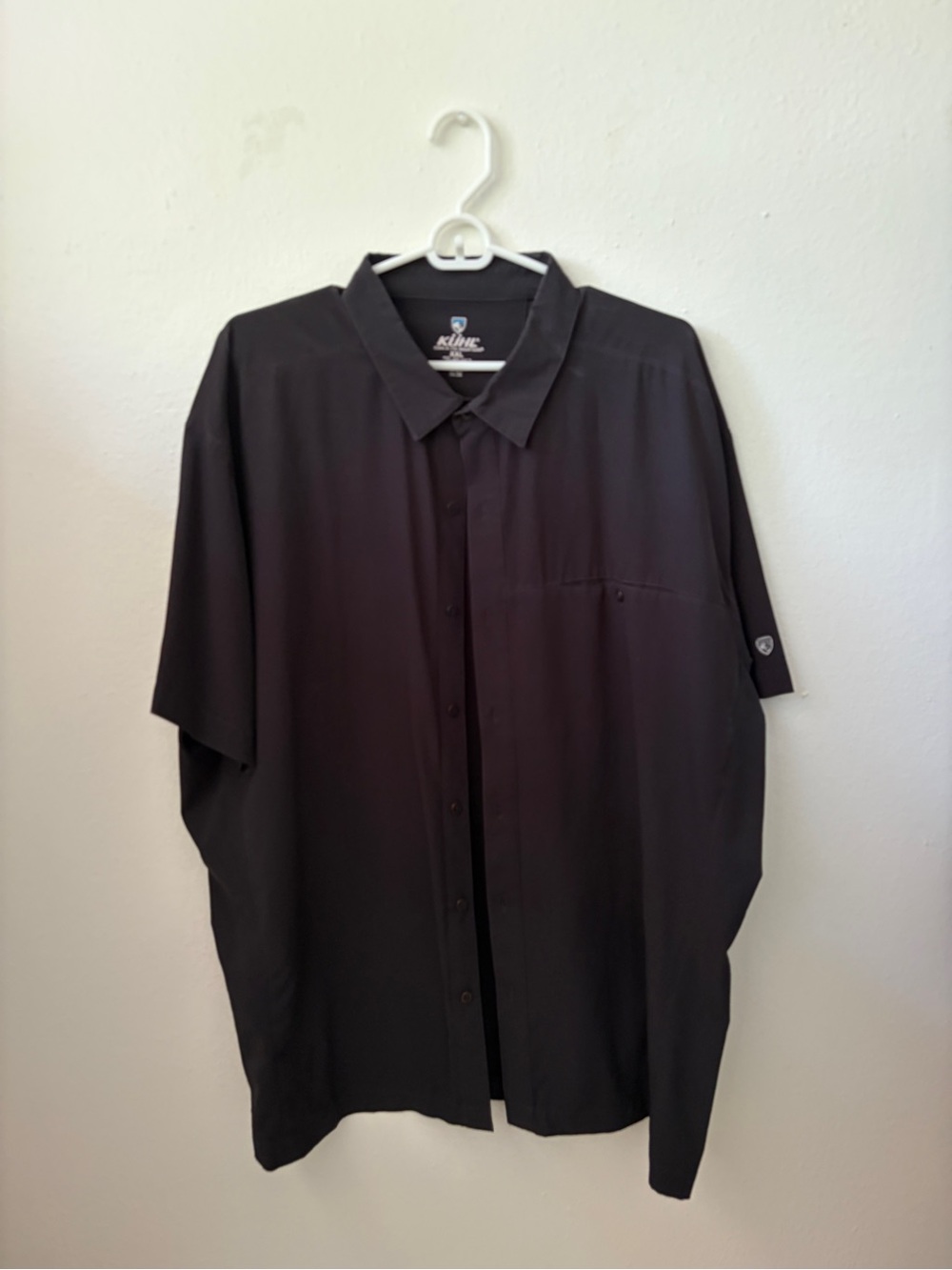 Kuhl Men's Black Short-Sleeve Button Down Shirt
